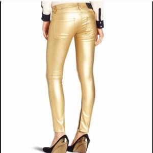 BCBG Generation gold foil jeans size 26